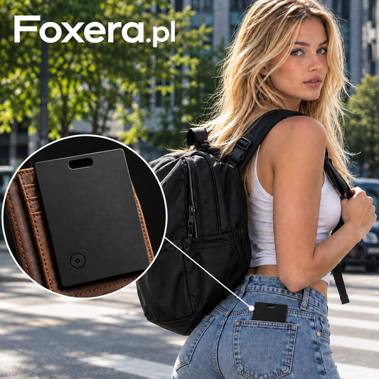 FoxGPS™ - Karta GPS do: Portfela, Telefonu, Auta, Torby